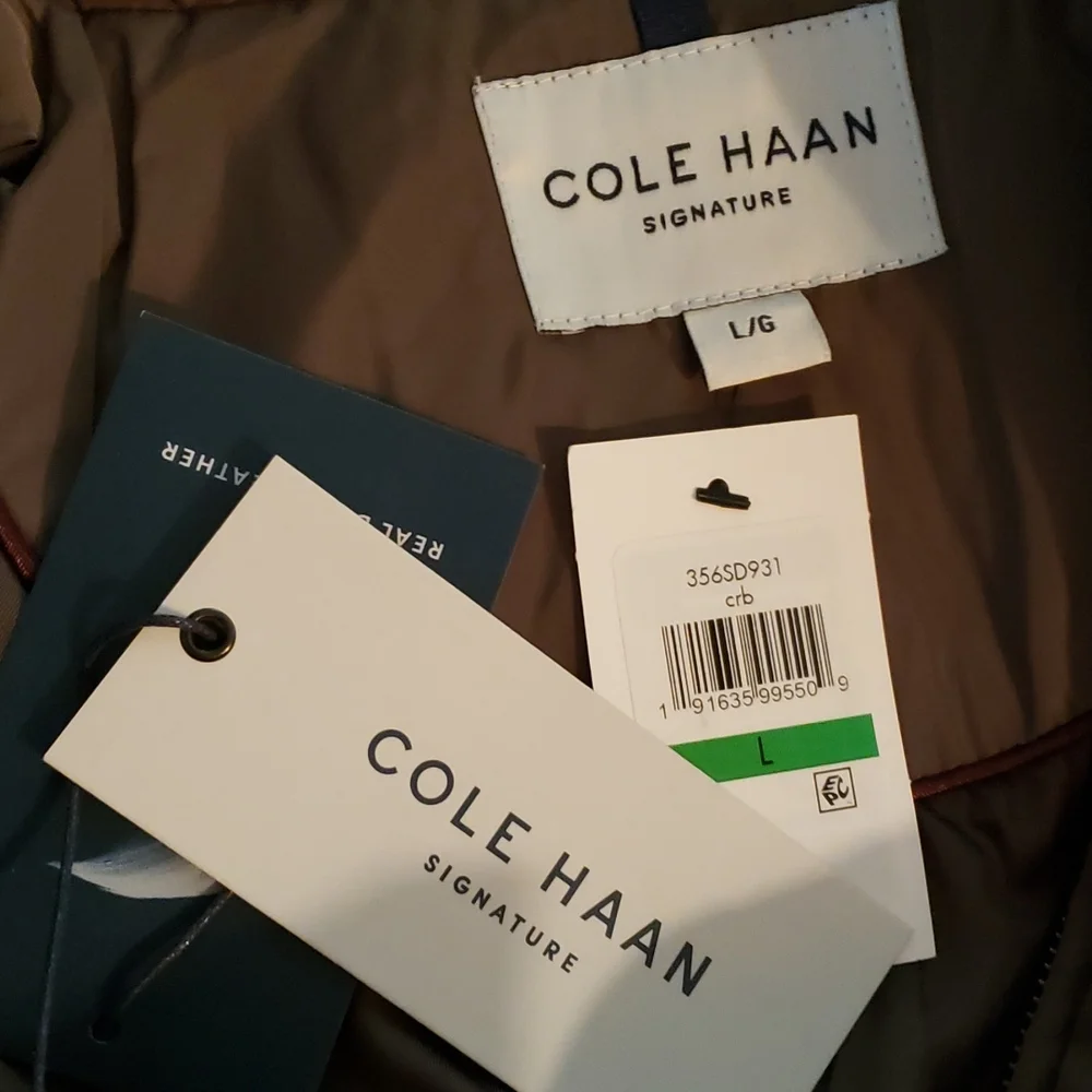 NEW Cole Haan Hooded Down & Feather Jacket